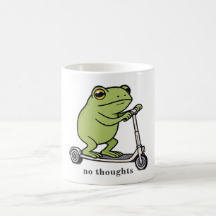 Kein Gedanken Frosch Scooter Lustiges Meme  Kaffeetasse