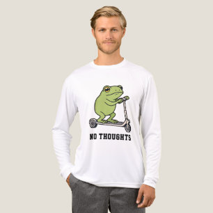 Kein Gedanken Frosch Scooter Lustiges Meme  Tri-Blend Shirt