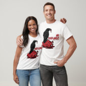 Kein Gefühl Bird Red Heart T-Shirt (Unisex)