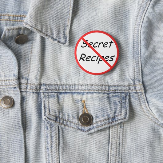 Kein geheimer Rezeptknopf Button (Beispiel)