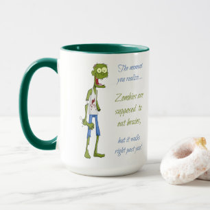 Kein Gehirn für Zombie Tasse