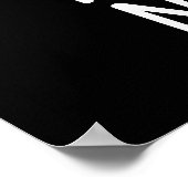 Kein Gehirn kein Gewinner Funny Brain Pun Dark BG Poster (Ecke)