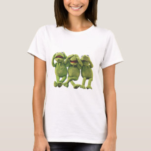 Kein Gehör sieht kein Talk Funny Kermit Frog T -  T-Shirt