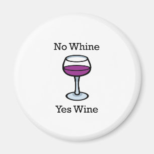 Kein Gejammer-ja Wein-lustiger Entwurf Magnet
