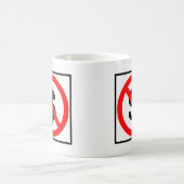 Kein Geld-Landstraßen-Zeichen Kaffeetasse (Mittel)