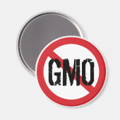Kein genetisch verändertes Lebensmittel Magnet (Vorderseite/Rückseite)