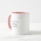 Kein Genie Funny Zitat Kaffee Tasse (Vorderseite Links)