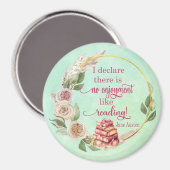 Kein Genuss wie Jane Austen Quote Magnet zu lesen (Vorderseite/Rückseite)