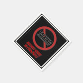 Kein Gerede über Hockey-Spiel im Fortschrittspapie Serviette (Ecke)