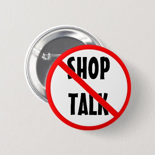 Kein Geschäfts-Gesprächs-Arbeits-Flair Button (Vorne & Hinten)