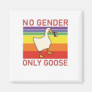 Kein Geschlecht nur Gänse ohne Binar LGBTQ Magnet