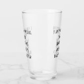 Kein geselliger Trinker Lustiger Pintkrug Glas (Links)
