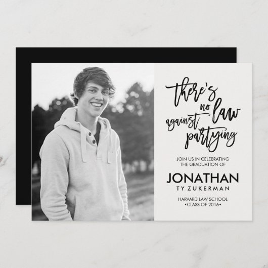 Kein Gesetz gegen die Einladung zum Abschluss (Vorne/Hinten)