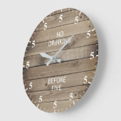 Kein Getränk vor 17.00 Uhr Funny Imitats Holz (Winkel)