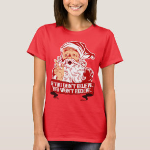 Kein Glauben von keiner empfangenden lustigen T-Shirt