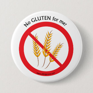"Kein Gluten für mich" Button