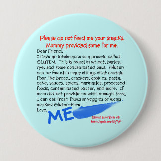 Kein Gluten-Knopf Button