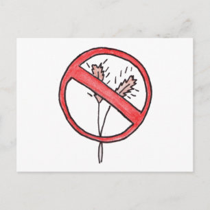 Kein Gluten/Weizen frei! Postkarte