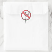 Kein Gluten/Weizen frei! Runder Aufkleber (Tasche)