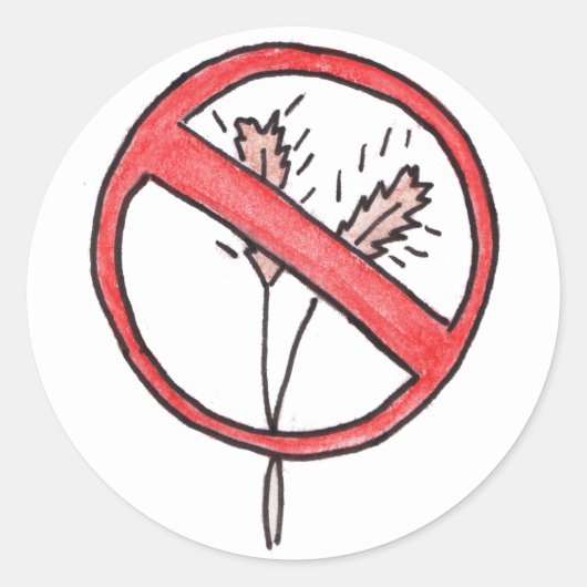 Kein Gluten/Weizen frei! Runder Aufkleber (Vorderseite)