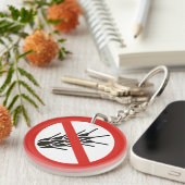 Kein Gluten-Zeichen-Schlüsselanhänger Schlüsselanhänger (Vorderseite rechts)