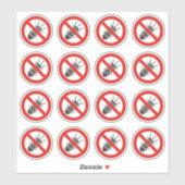 Kein Glutenzeichen Aufkleber (Blatt)