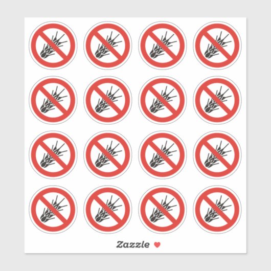 Kein Glutenzeichen Aufkleber (Blatt)