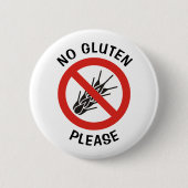 Kein Glutenzeichen Button (Vorderseite)
