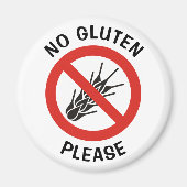 Kein Glutenzeichen Magnet (Vorne)