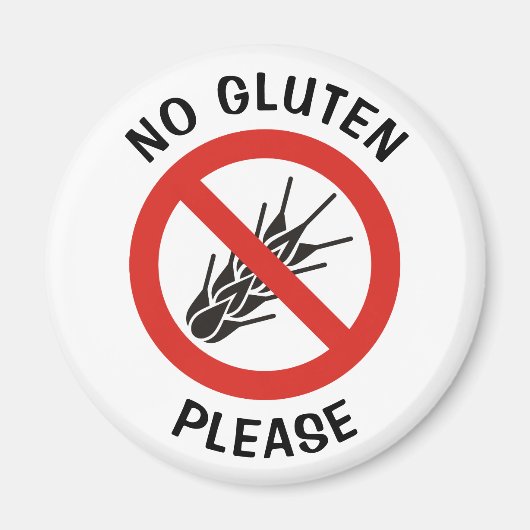Kein Glutenzeichen Magnet (Vorne)