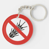Kein Glutenzeichen Schlüsselanhänger (Rückseite)