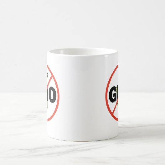 Kein GMO Kaffeetasse (Mittel)