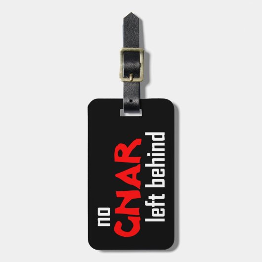 Kein Gnar Links Gepäckanhänger (Vorderseite vertikal)