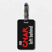 Kein Gnar Links Gepäckanhänger (Rückseite vertikal)