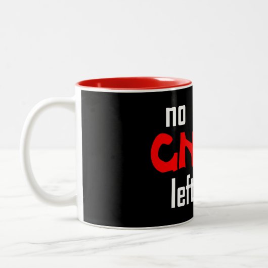 Kein Gnar Links Zweifarbige Tasse (Links)