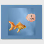 Kein Goldfish Fischen Geschenkpapier (Flach)