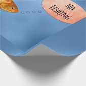 Kein Goldfish Fischen Geschenkpapier (Ecke)
