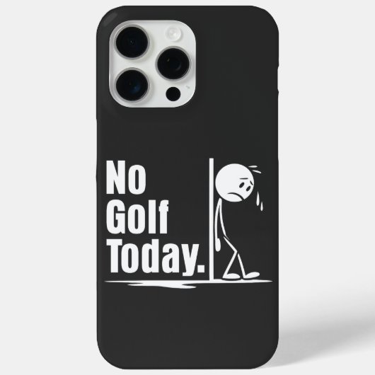 Kein Golf heute Case-Mate iPhone Hülle (Rückseite)