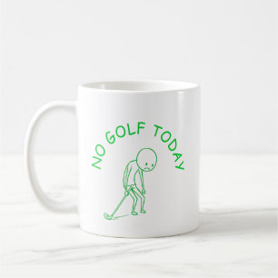 Kein Golf heute Geschenk für Golf-Liebhaber mit Kaffeetasse