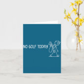 Kein Golf Heute Lustig Trauriger Stickman Golfer M Karte (Gelbe Blume)