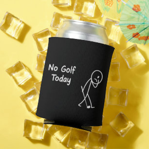 Kein Golf Heute Lustige Traurige Golfer Figur Humo Dosenkühler