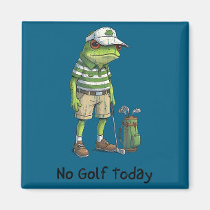 Kein Golf heute, lustiges Golfen, Golfspieler  Magnet