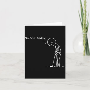 Kein Golf Heute Minimalistischer Golf Lustiger Sti Karte