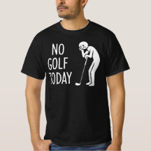 Kein Golf heute Traurige Golfer-Figur