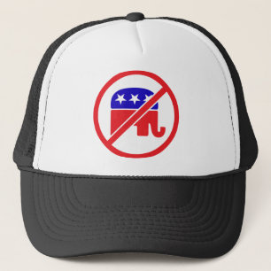 KEIN GOP - ANTIREPUBLIKANISCHER ELEPHANT TRUCKERKAPPE