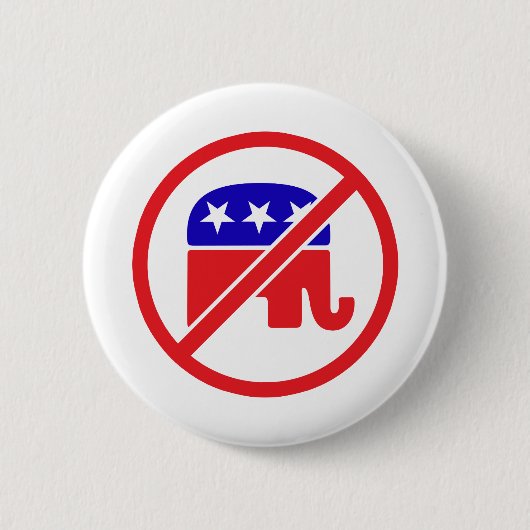KEIN GOP - ANTIREPUBLIKANISCHER LEFTER BUTTON (Vorderseite)