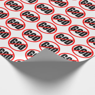"KEIN GOTT " GESCHENKPAPIER
