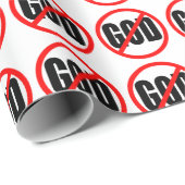 "KEIN GOTT " GESCHENKPAPIER (Rolleneckpunkt)
