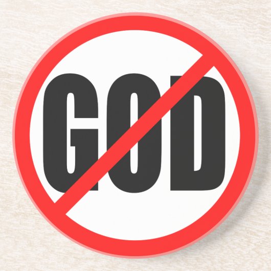 "KEIN GOTT " GETRÄNKEUNTERSETZER (Vorne)