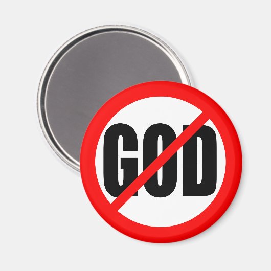 "KEIN GOTT" MAGNET (Vorderseite/Rückseite)